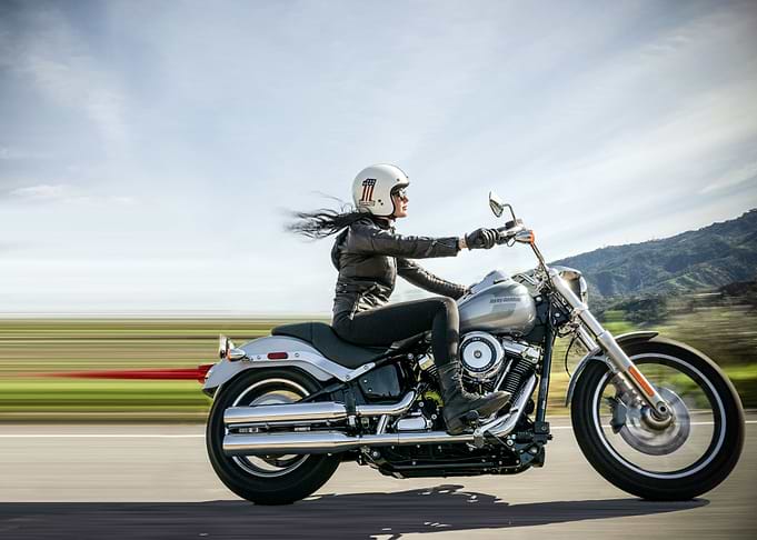 Woman in Motorcycle