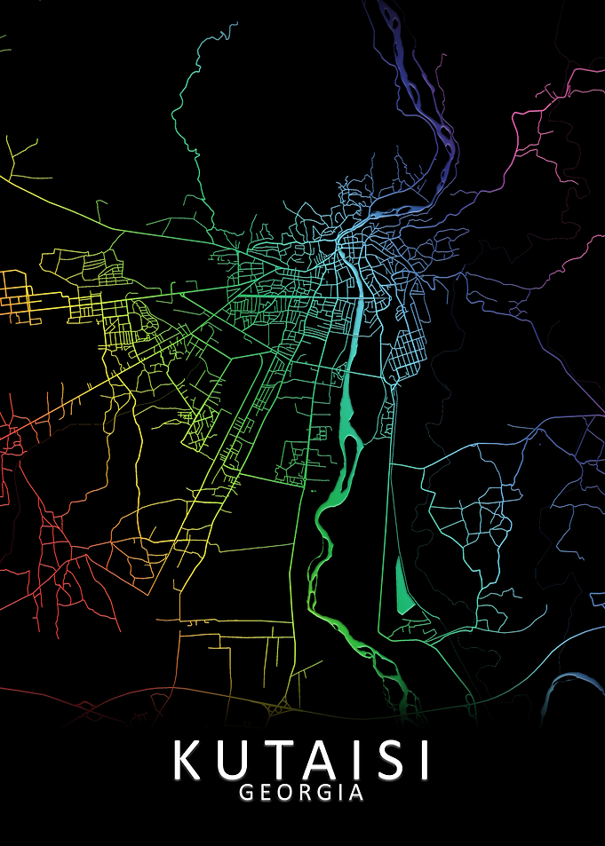 Kutaisi Georgia City Map