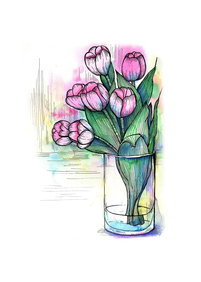 Spring flowers bouquet