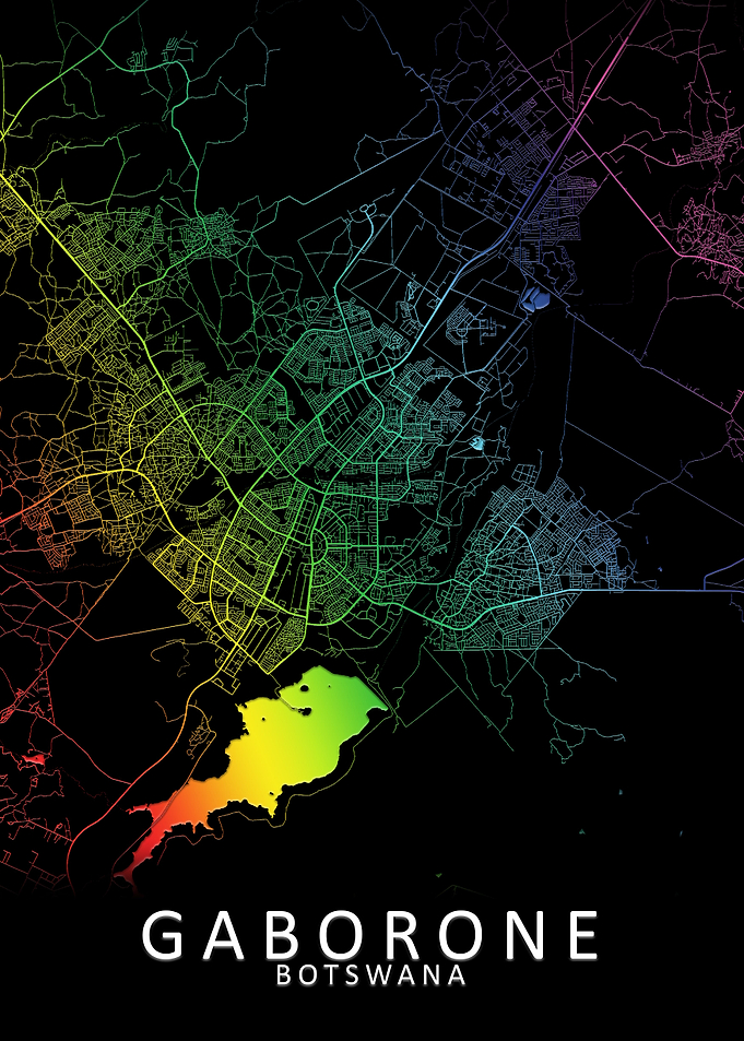 Gaborone Botswana City Map