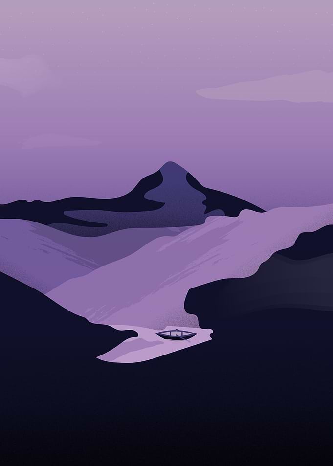 Mountain landscape Scene