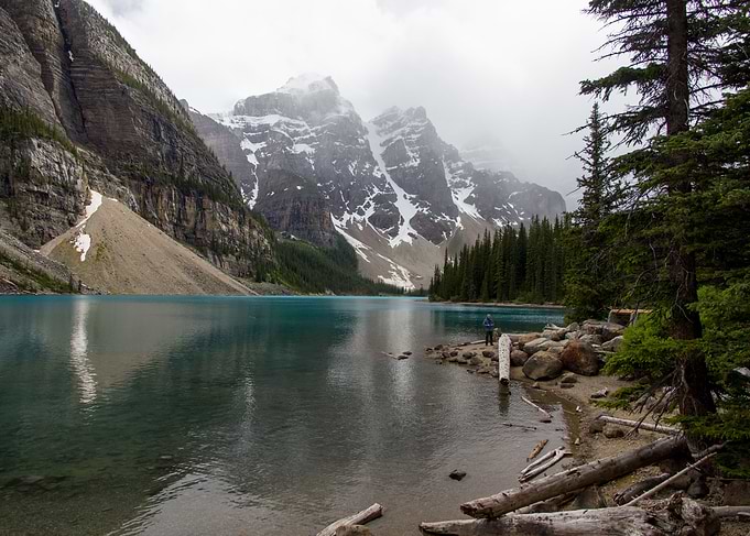 Lake Moraine in Banff NP