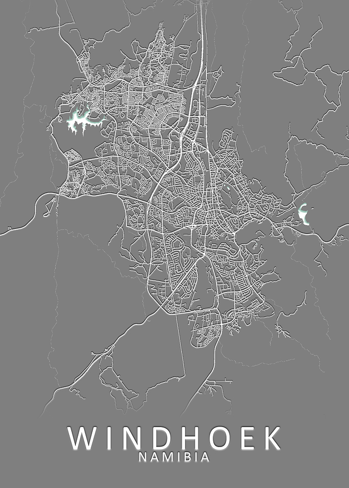 Windhoek Namibia City Map