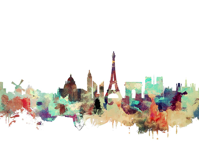 Paris France Skyline