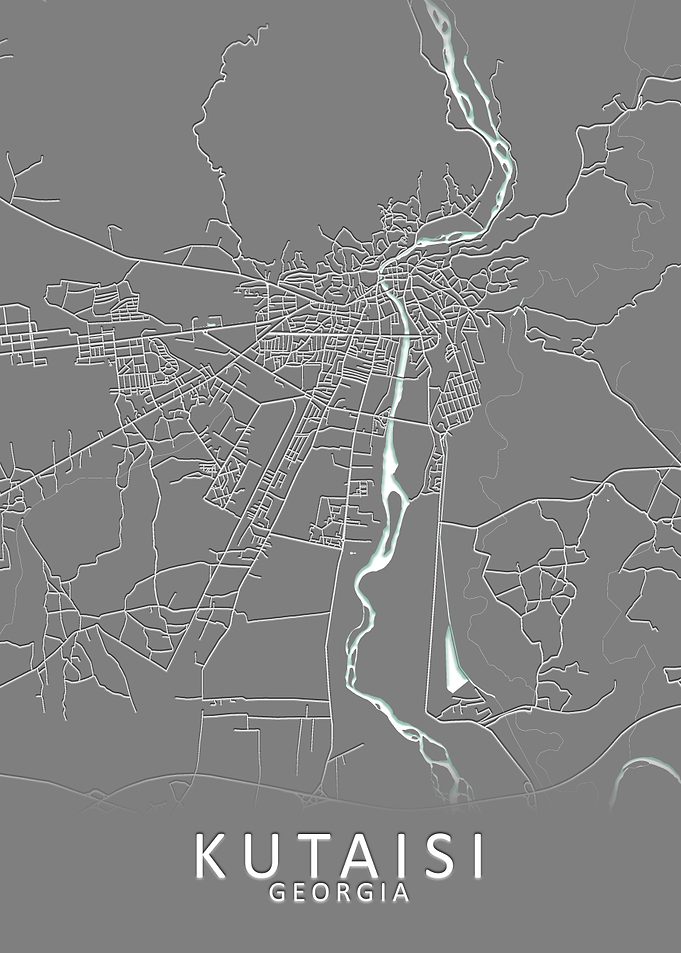 Kutaisi Georgia City Map