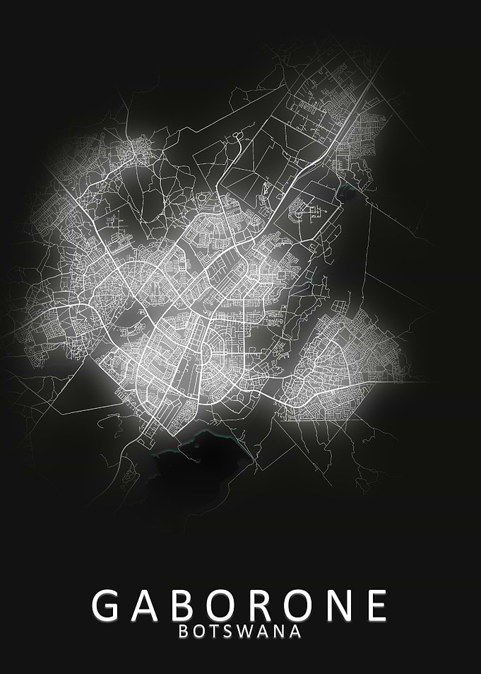 Gaborone Botswana City Map