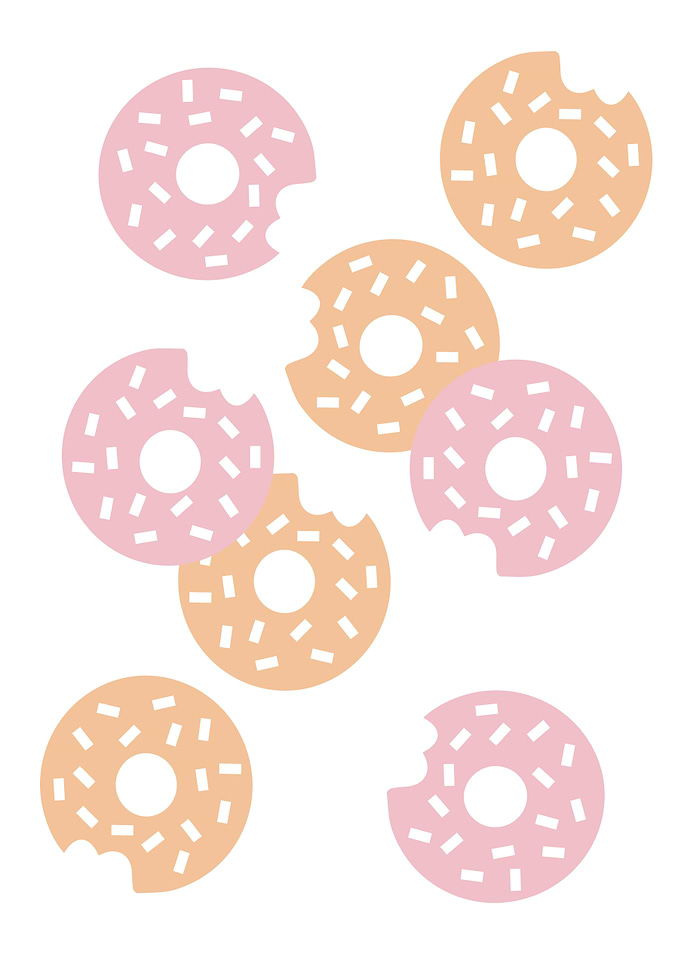 Falling donuts