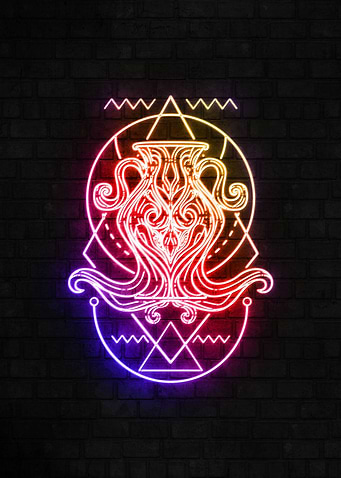 Aquarius neon sign
