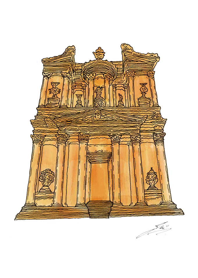 Watercoloured Petra