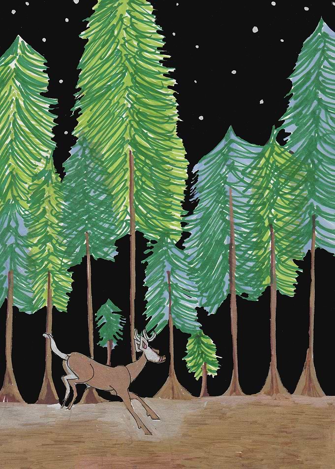 Bambi looking for freedom