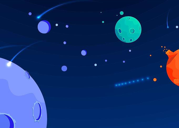 Space abstract background