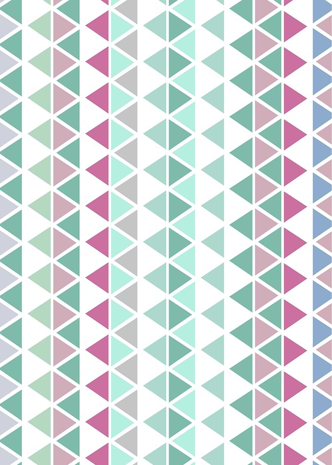 chalky pastel triangles