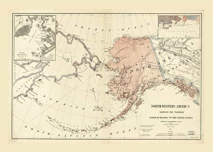 Alaska Map 1867