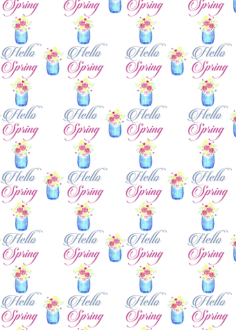 Mason Jar Hello Spring