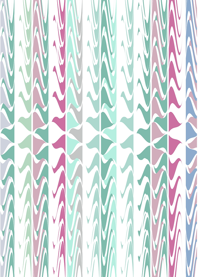 chalky pastel triangles