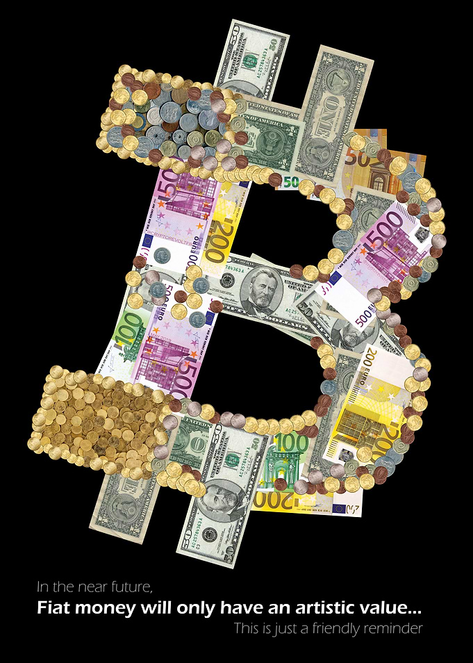 Bitcoin logo in FIAT