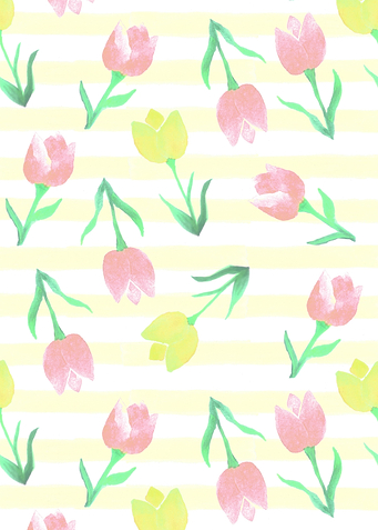 watercolor tulips