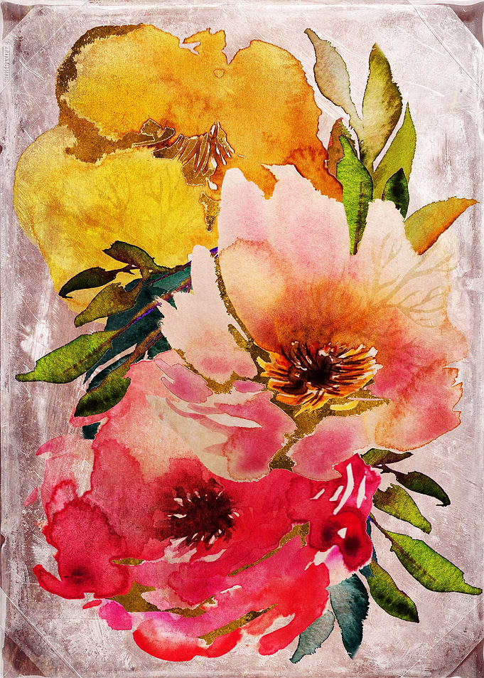 Wildflowers Bouquet Vintag
