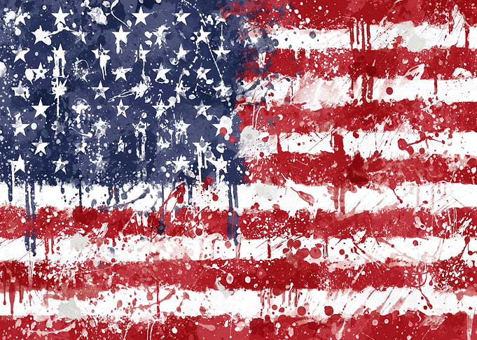 USA Flag Grunge