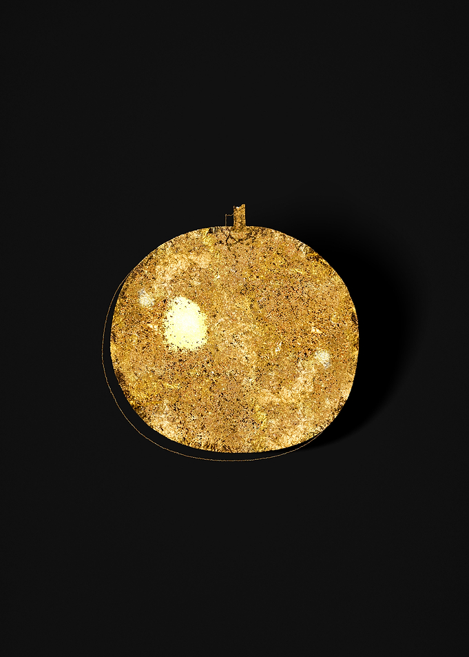 Gold Botanical on Black