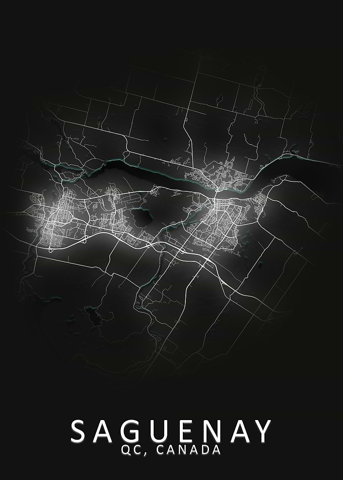 Saguenay Canada City Map