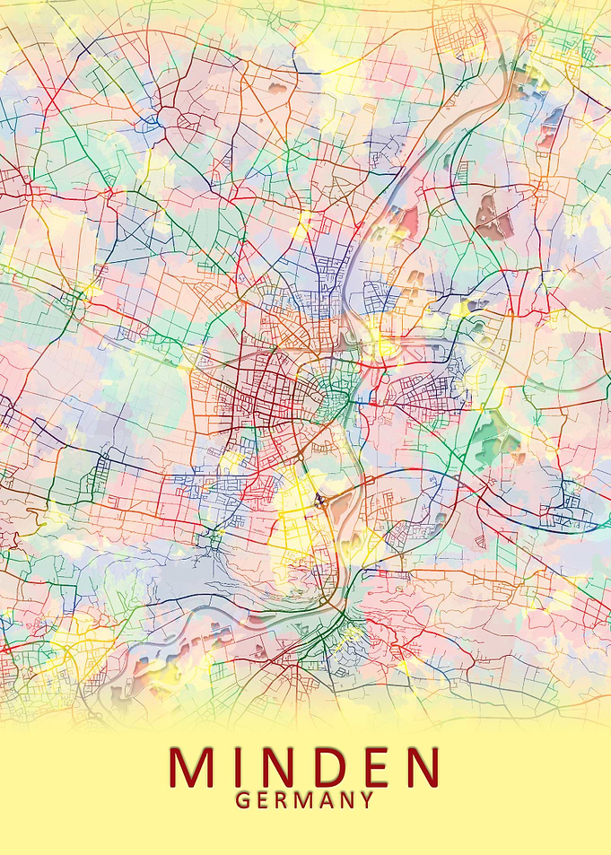 Minden Germany City Map