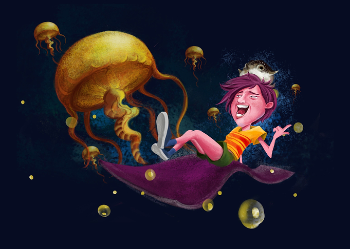 At the bottom of the sea