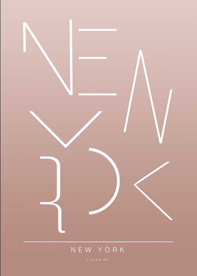 New York Typography Print