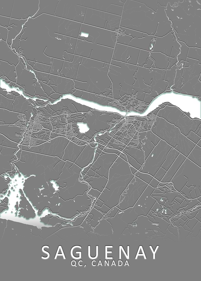 Saguenay Canada City Map