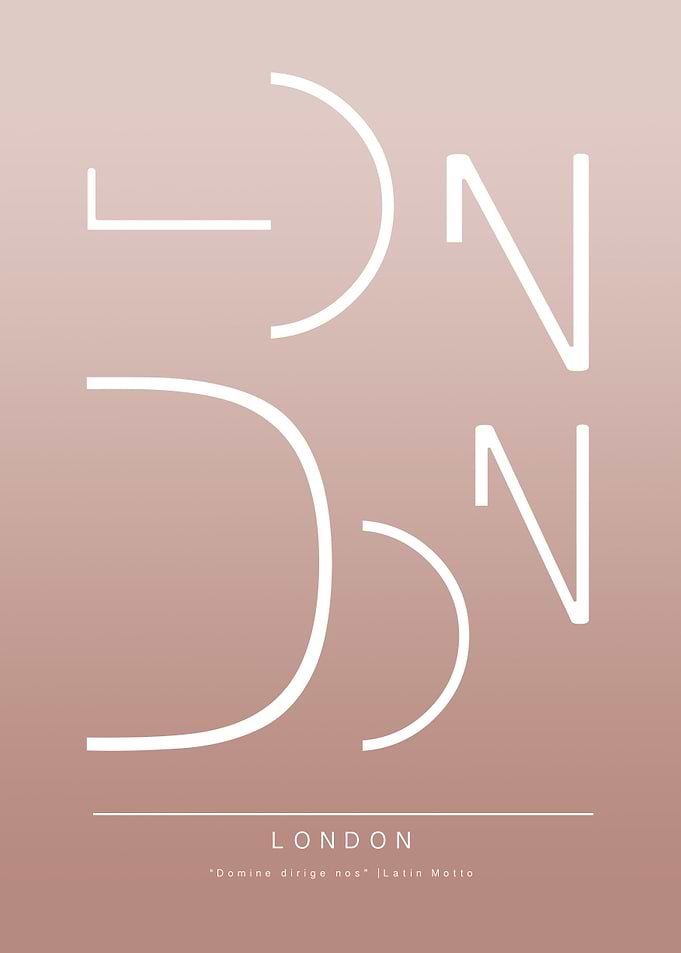 London Blush Typography