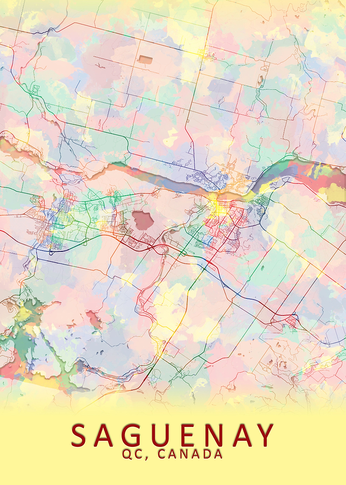 Saguenay Canada City Map