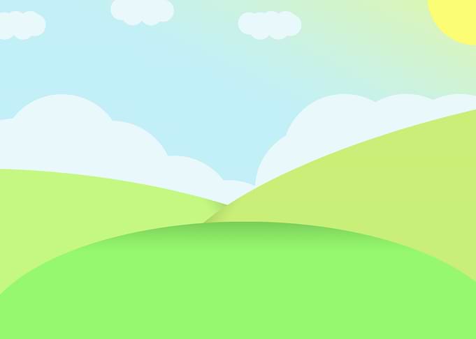 Vast Three green hills