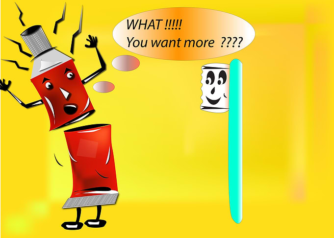 TOOTHPASTE AND TOOTHBRUSH