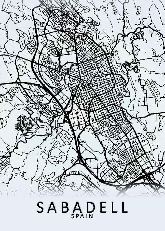 Sabadell Spain City Map