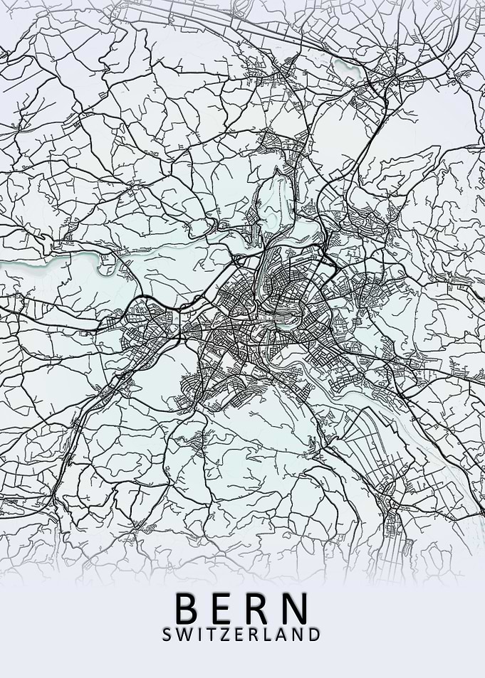 Bern Switzerland City Map