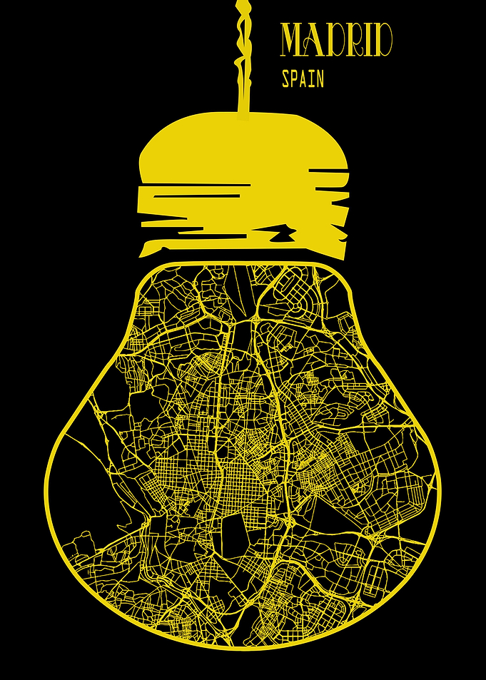 Madrid in bulb