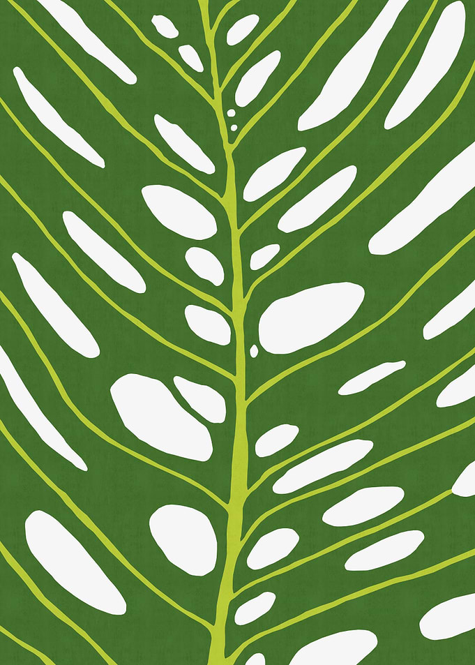 Colorful tropical leaf X