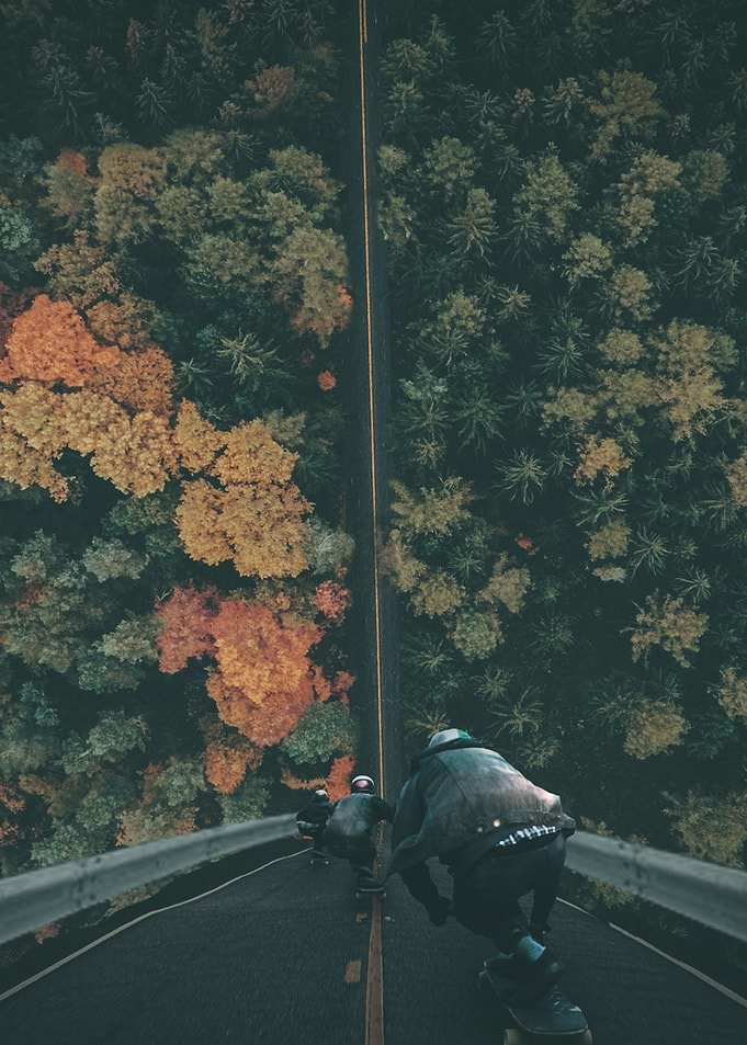 Vertical road skating