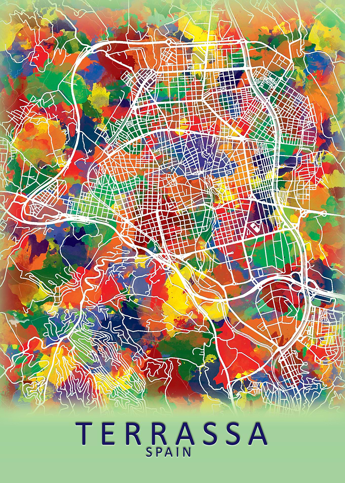 Terrassa Spain City Map