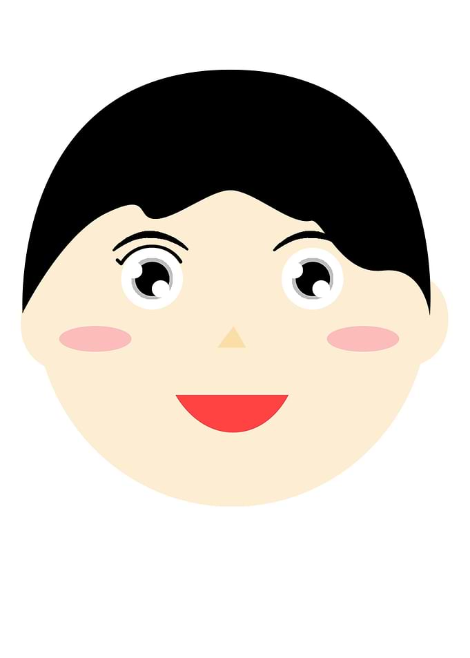 Cartoon face male cute