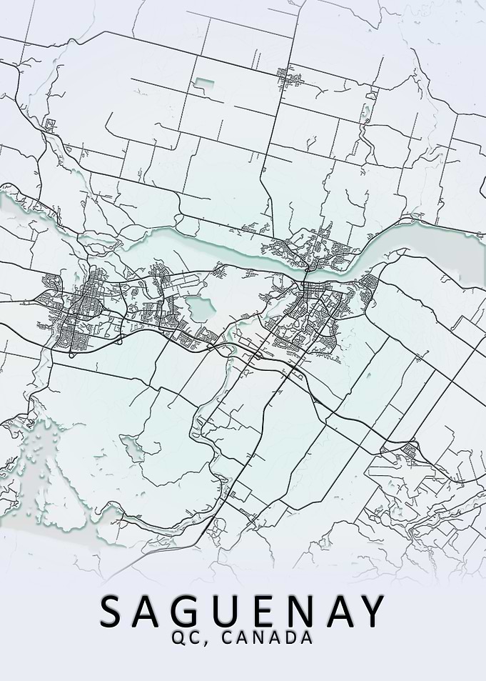 Saguenay Canada City Map