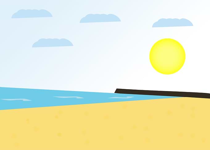 Holiday beach sand travel
