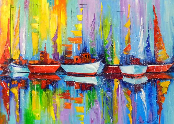 Sailboats at the pier