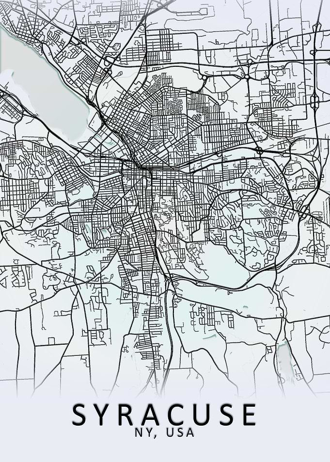 Syracuse NY USA City Map
