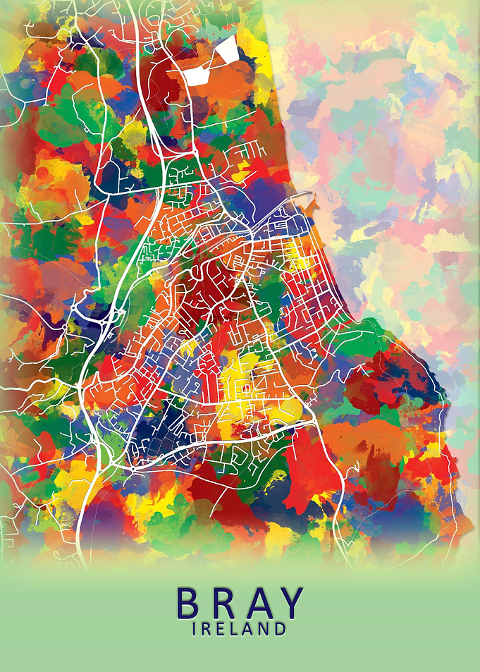 Bray Ireland City Map
