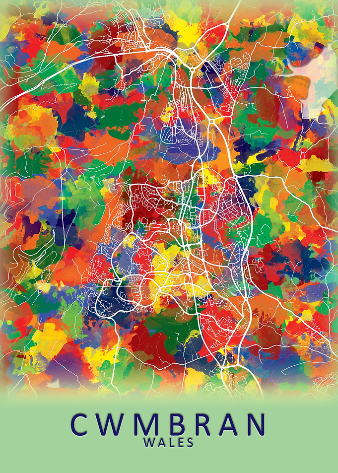 Cwmbran Wales City Map