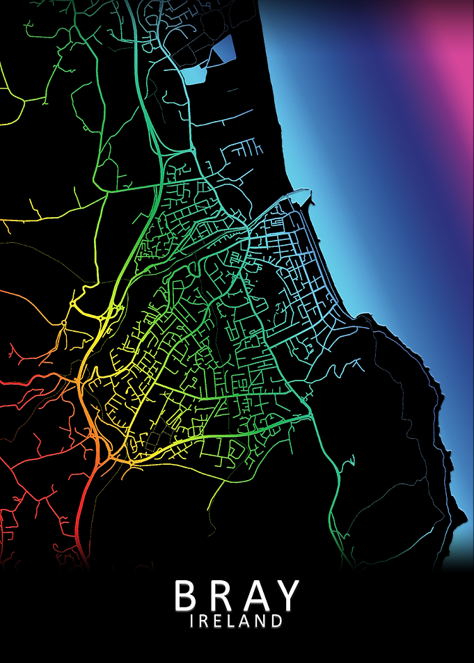 Bray Ireland City Map