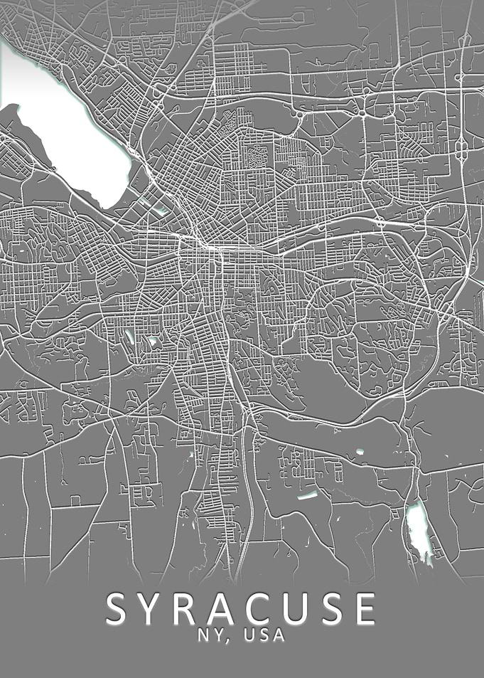 Syracuse NY USA City Map
