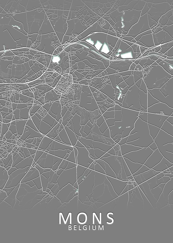 Mons Belgium City Map