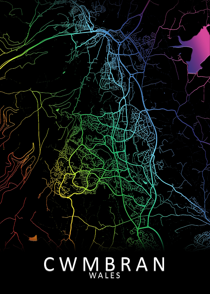 Cwmbran Wales City Map